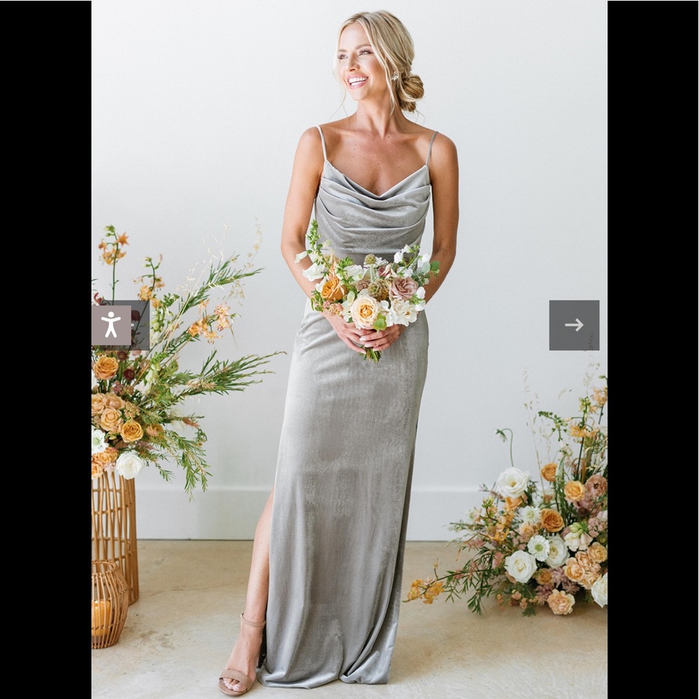 Revelry Skye Bridesmaid Dress (Olive color)